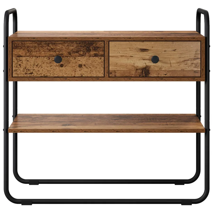 Table console Bois ancien 100 x 40 x 75 cm Bois d'ingénierie - 5