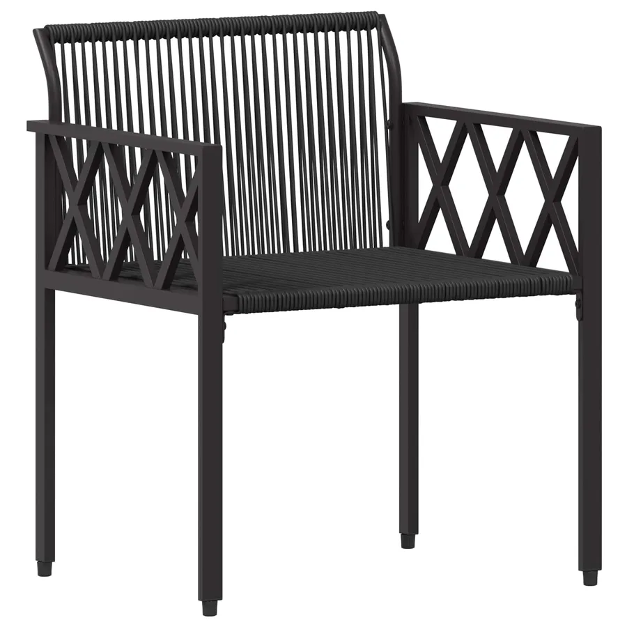 Ensemble de meubles d'extérieur 4 pcs Noir et turquoise - 7