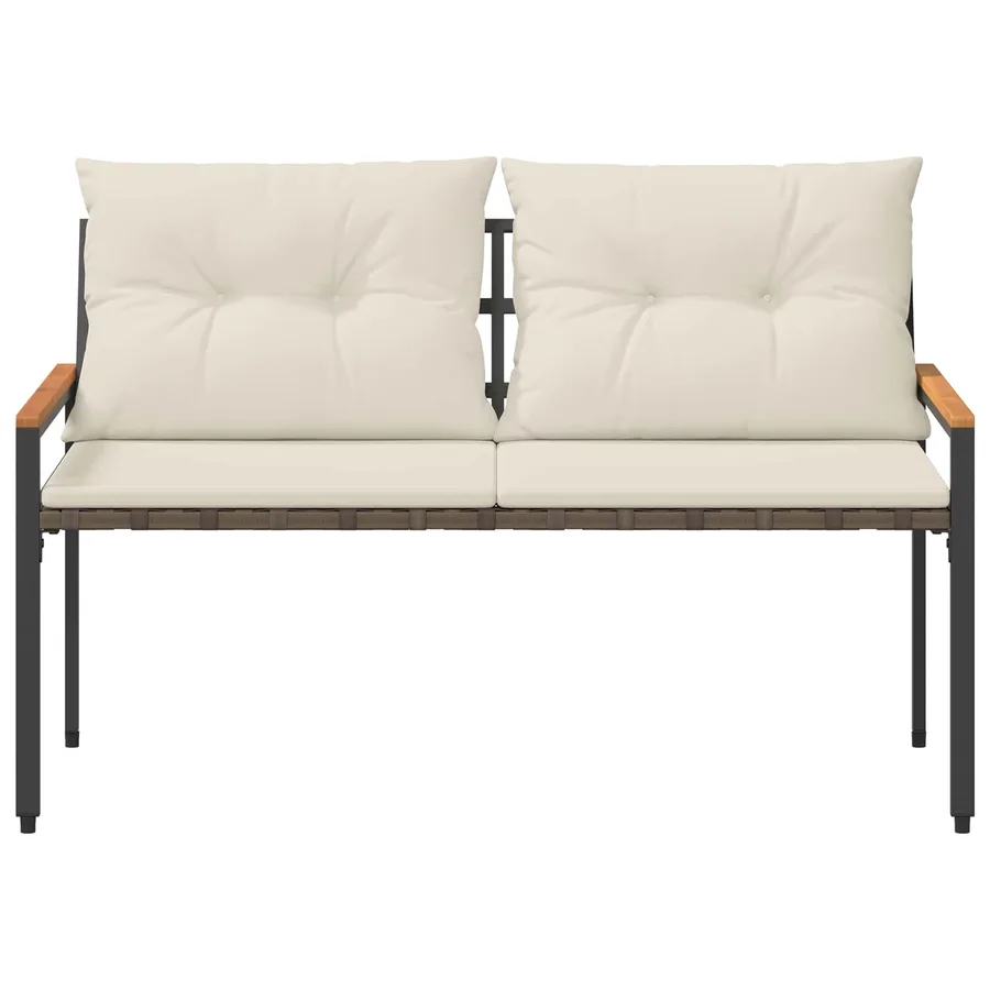 Banc extérieur 2 -Seater 116 x 67,5 x 72 cm polyrotin - 5