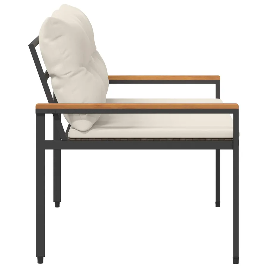 Banc extérieur 2 -Seater 116 x 67,5 x 72 cm polyrotin - 6