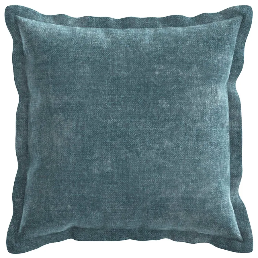 Housse de coussin 2 pcs HOUTEN Bleu 50 x 50 cm Tissu Chenille - 2