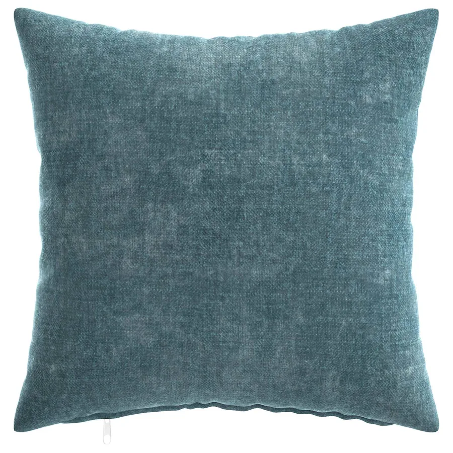 Housse de coussin 2 pcs HEERLEN Bleu 40 x 40 cm Tissu Chenille - 2