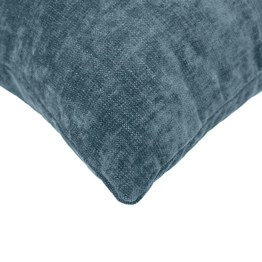 Housse de coussin 2 pcs HEERLEN Bleu 40 x 40 cm Tissu Chenille - 4