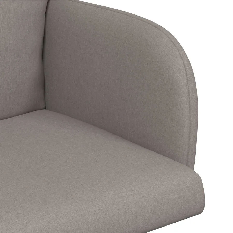 Chaises de salle à manger 2 pcs Tissu Taupe 60 x 56 x 96 cm - 6