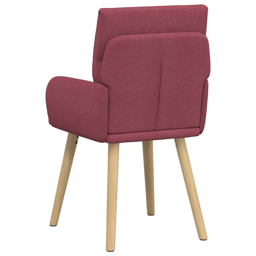 Chaises de salle à manger 2 pcs Tissu Bordeaux 60 x 56 x 96 cm - 5