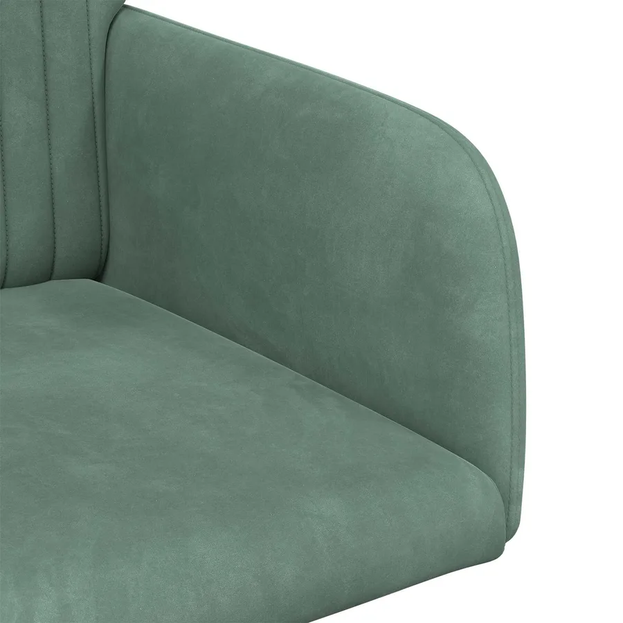 Chaises de salle à manger 2 pcs Velours Vert Mer - 6