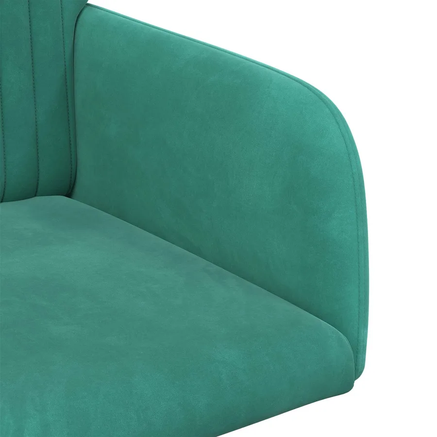 Chaises de salle à manger 4 pcs Velours Turquoise - 6