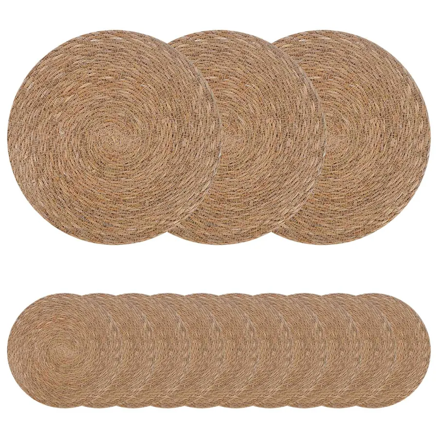 Dessous de verre en herbe marine 50 pcs Naturel Ø 30 cm