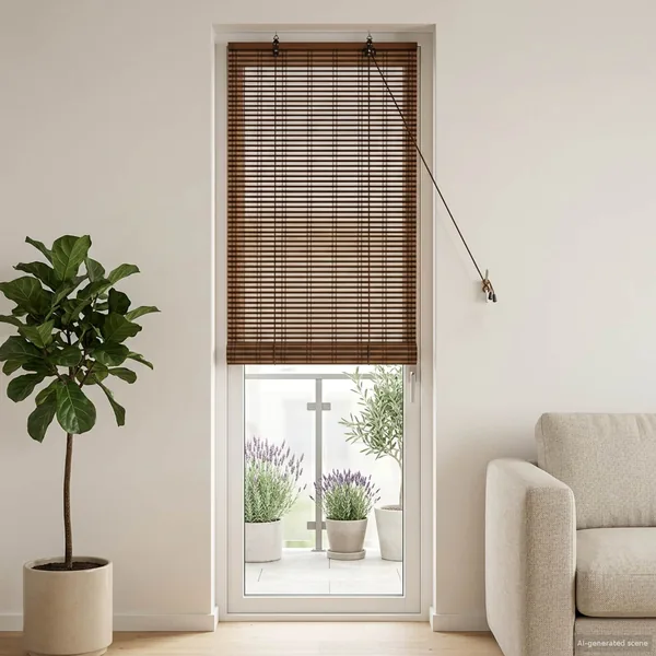 Store enrouleur Marron 70 x 220 cm Bambou