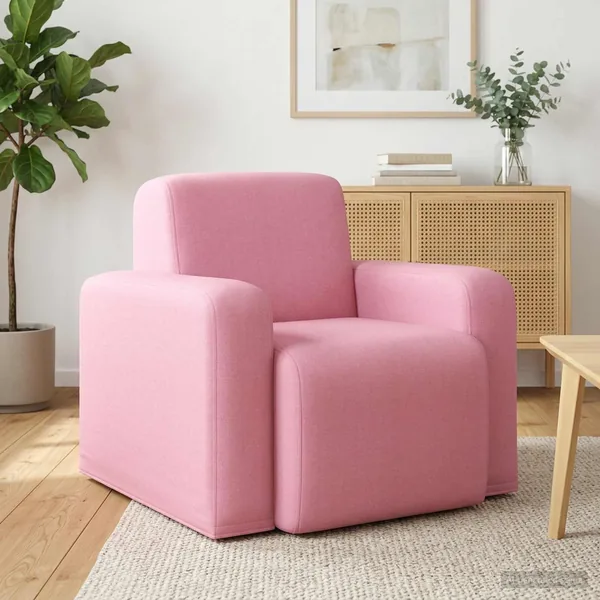 Fauteuil Rose Tissu