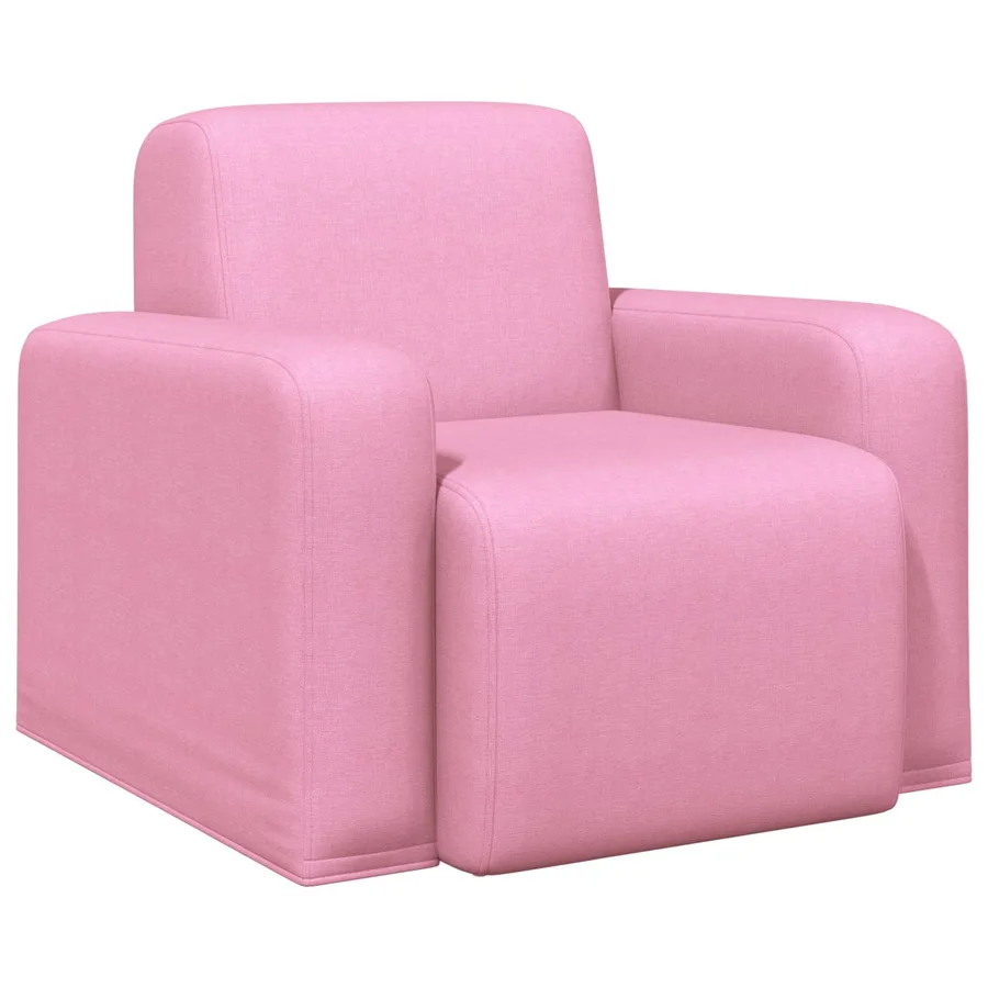 Fauteuil Rose Tissu - 2