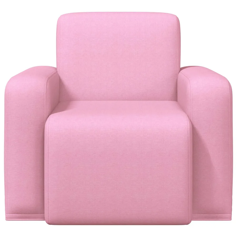 Fauteuil Rose Tissu - 3