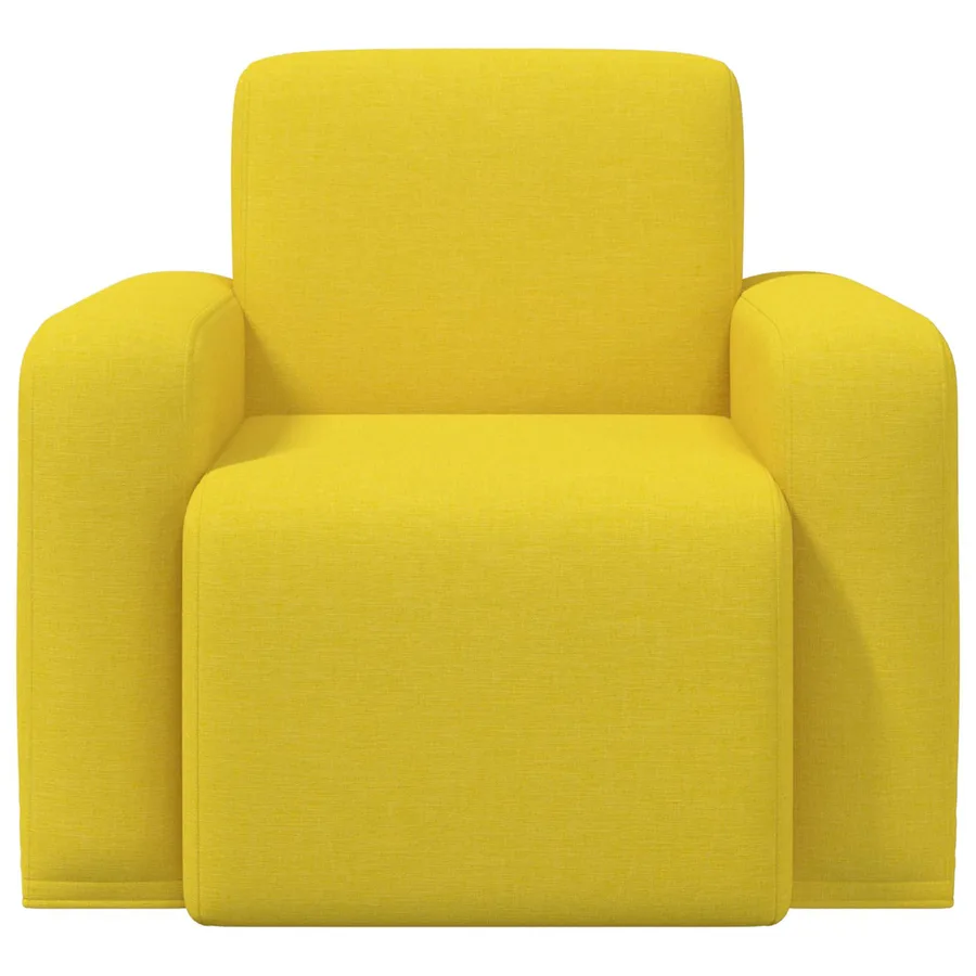 Fauteuil Jaune clair Tissu - 3