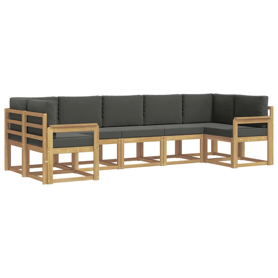 Ensemble de canapés d'extérieur 7 pc Blanc et anthracite - 2