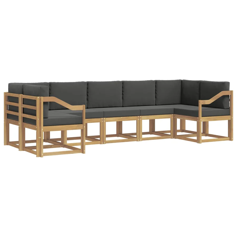 Ensemble de canapés d'extérieur 7 pc Blanc et anthracite - 2