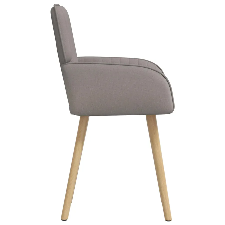 Chaises de salle à manger 6 pcs Tissu Taupe 56,5 x 50 x 87,5 cm - 4