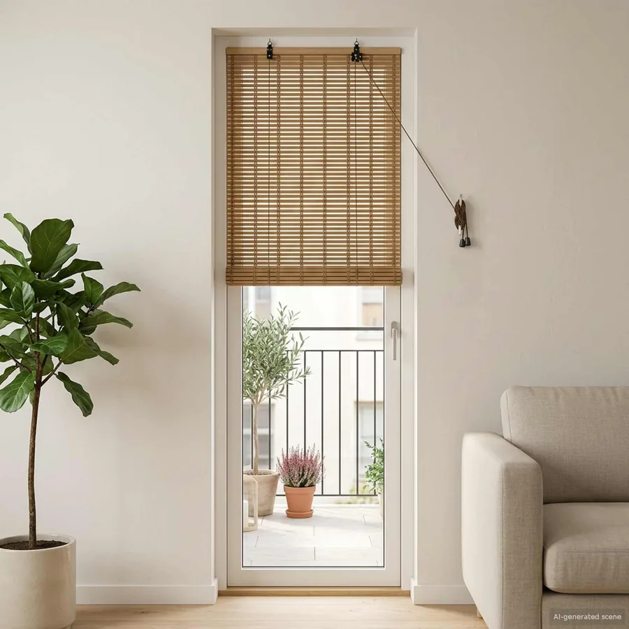 Store enrouleur Nature 40 x 220 cm Bambou