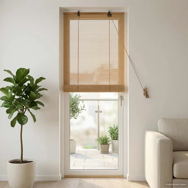 Store enrouleur Marron 50 x 220 cm Bambou
