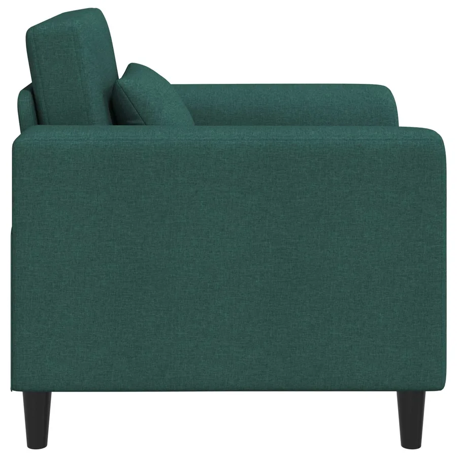 Fauteuil Vert foncé Tissu - 4