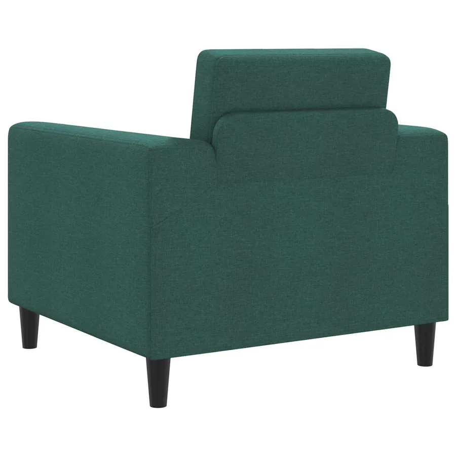 Fauteuil Vert foncé Tissu - 5