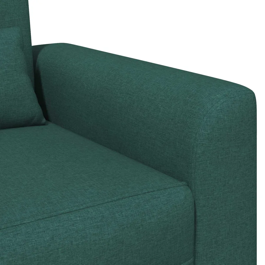 Fauteuil Vert foncé Tissu - 6