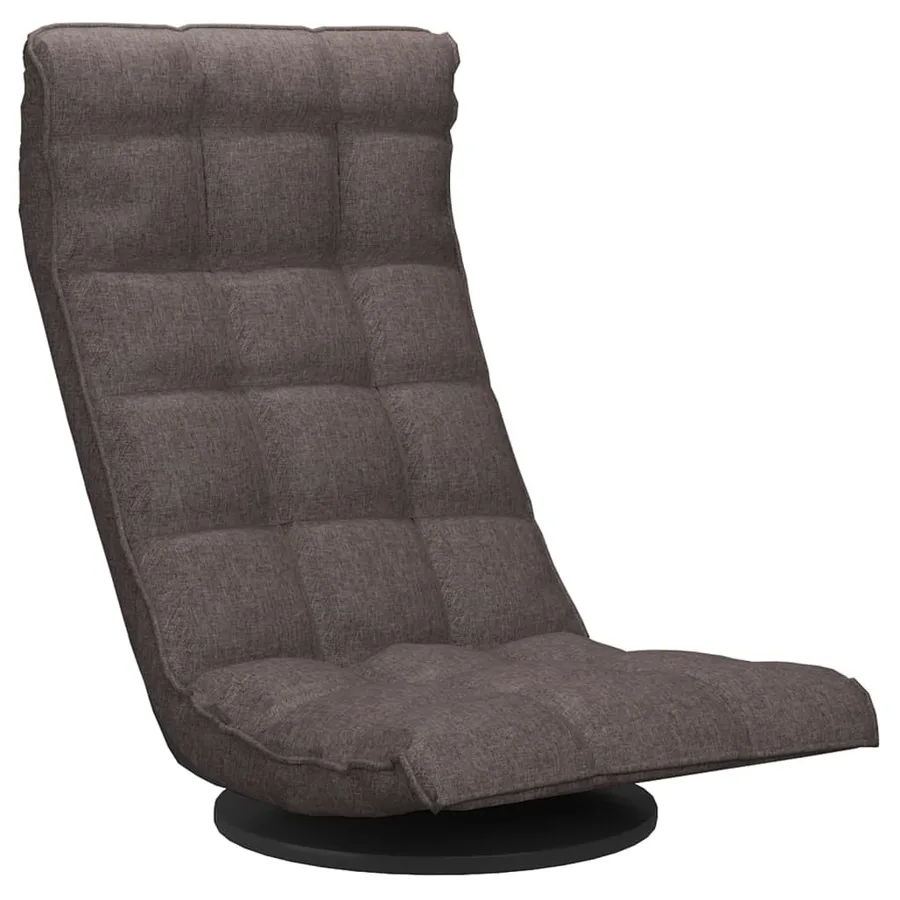Chaise de sol pivotante Taupe Tissu - 2