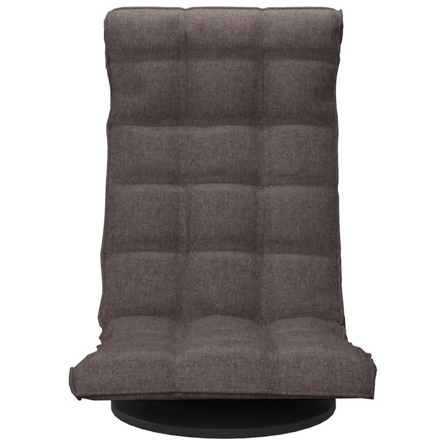 Chaise de sol pivotante Taupe Tissu - 3
