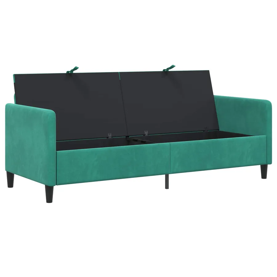 Sofa avec rangement Turquoise 192 x 78 x 87 cm Polyester - 4