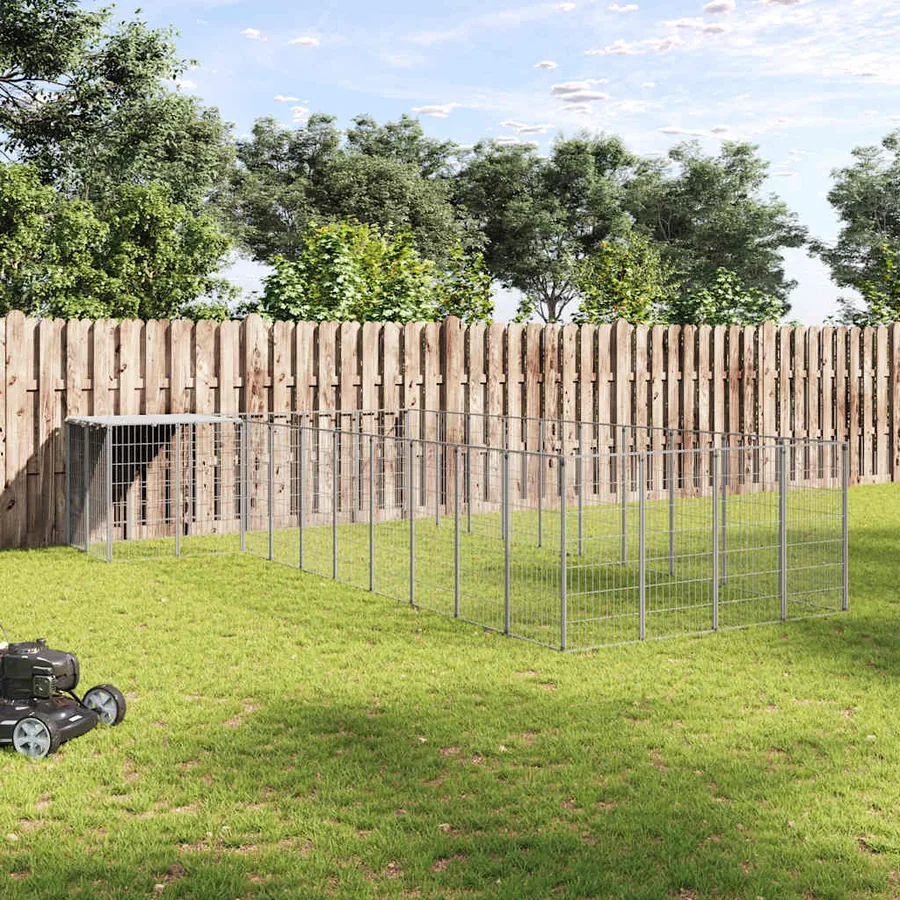 Chenil Argenté 13,31 m² Acier