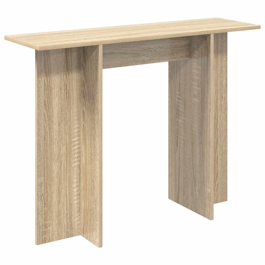 Table console Chêne Sonoma 100 x 30 x 75 cm Bois d'ingénierie - 2