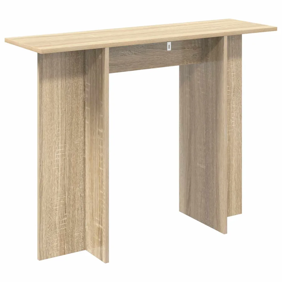 Table console Chêne Sonoma 100 x 30 x 75 cm Bois d'ingénierie - 7