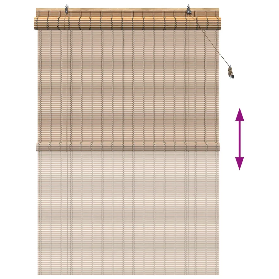 Store enrouleur Nature 130 x 220 cm Bambou - 6