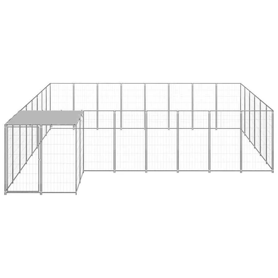 Chenil Argenté 15,73 m² Acier - 3