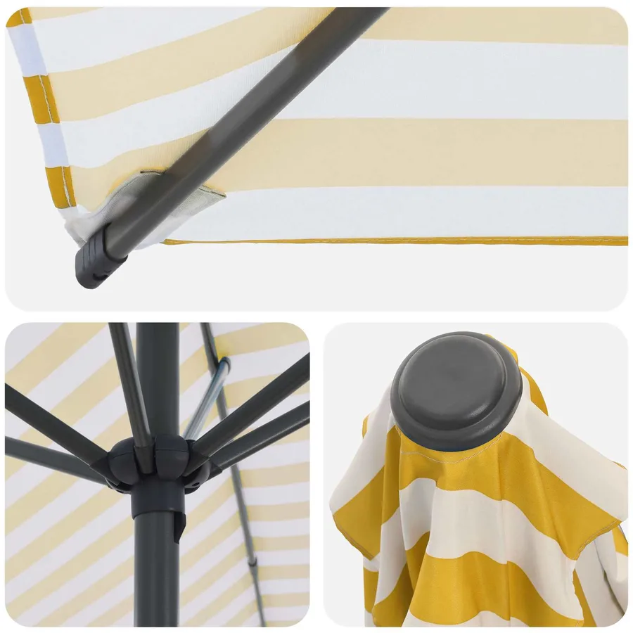 Parasol de jardin avec base 270 x 270 cm Polyester - 5
