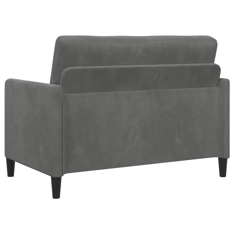 Sofa avec rangement Gris foncé 122 x 78 x 87 cm Polyester - 5