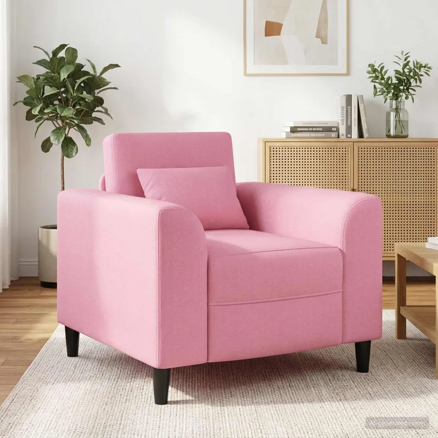 Fauteuil Rose Tissu