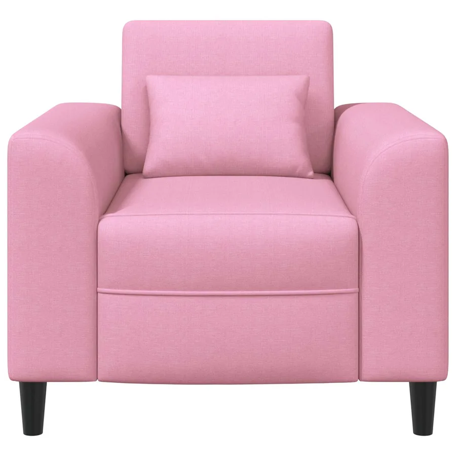 Fauteuil Rose Tissu - 3