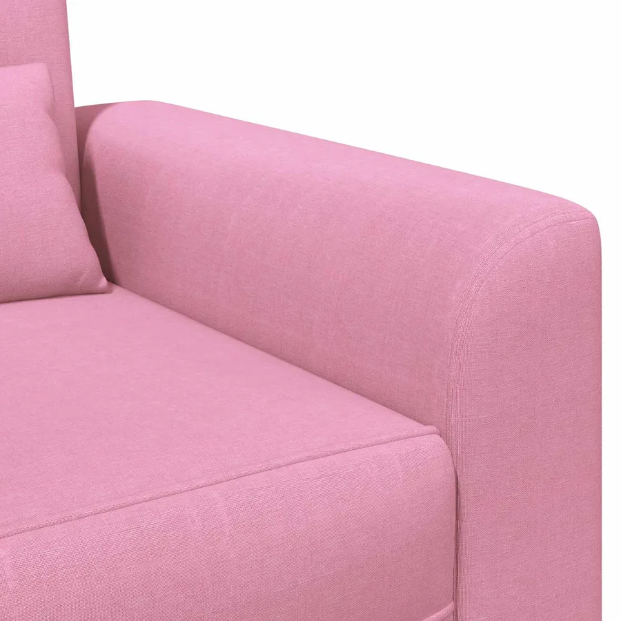 Fauteuil Rose Tissu - 6