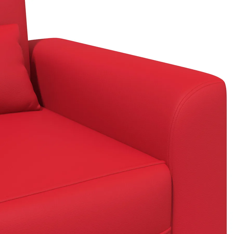Fauteuil Rouge Simili cuir - 6