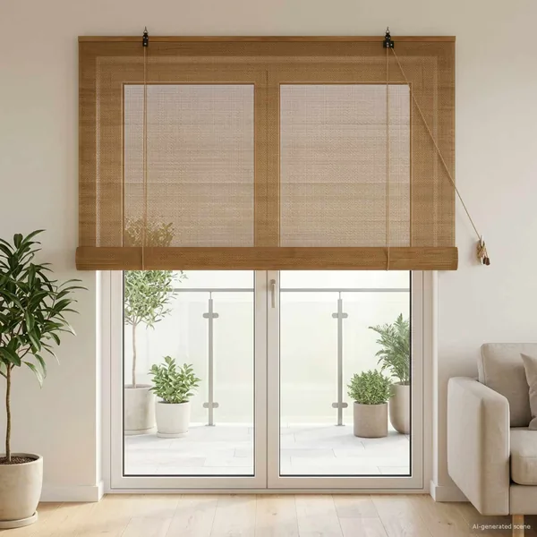 Store enrouleur Marron 130 x 220 cm Bambou