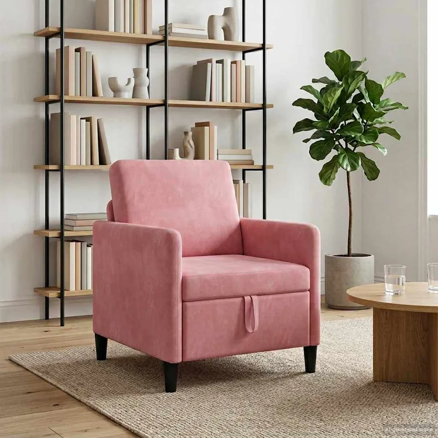 Sofa avec rangement Rose 72 x 78 x 87 cm Polyester - 3