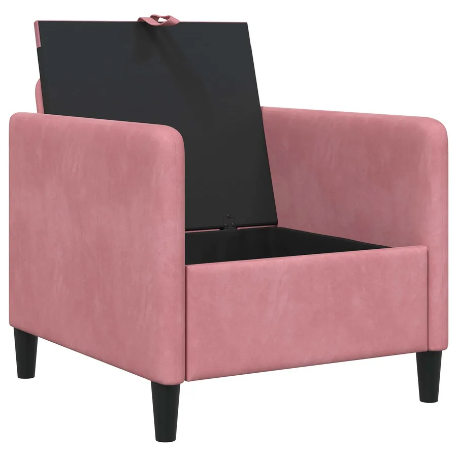 Sofa avec rangement Rose 72 x 78 x 87 cm Polyester - 4