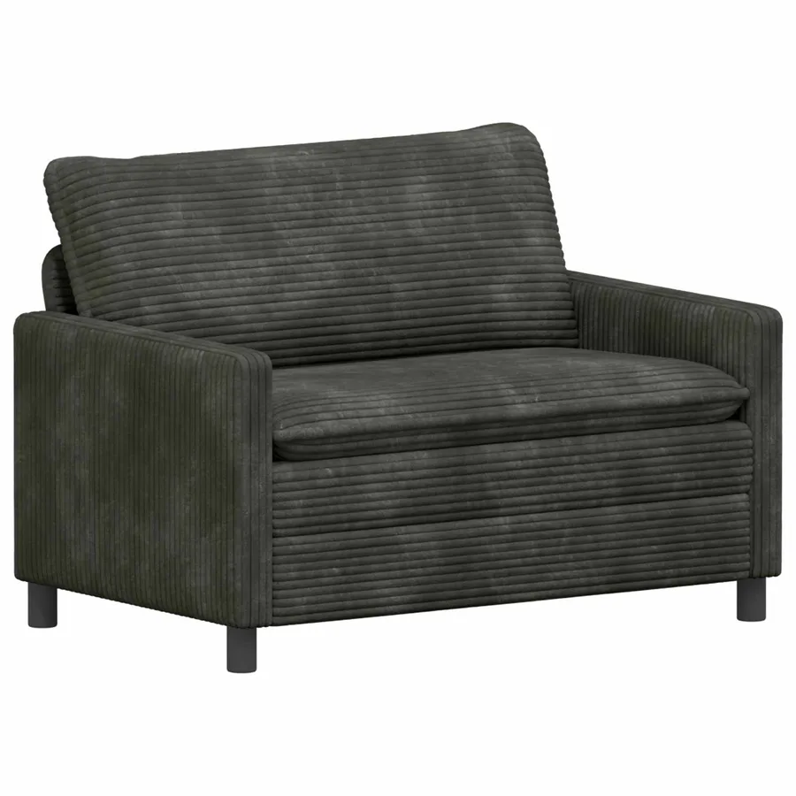 Canapé Anthracite 126 x 81 x 87,5 cm Polyester - 2