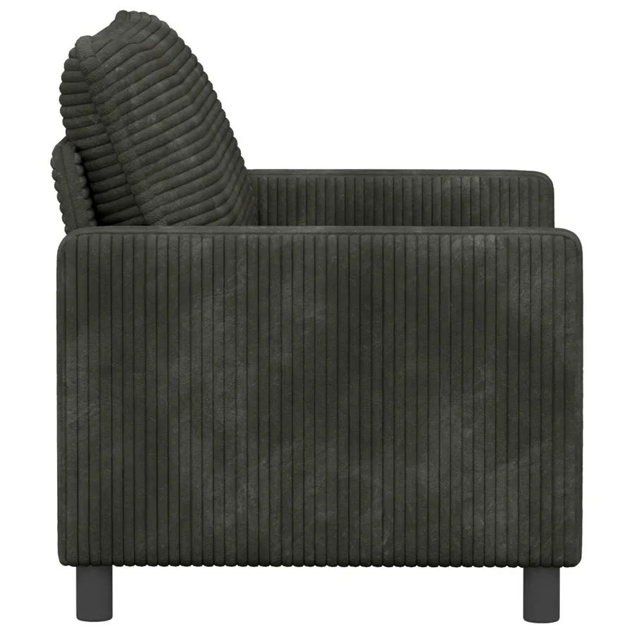 Canapé Anthracite 126 x 81 x 87,5 cm Polyester - 4