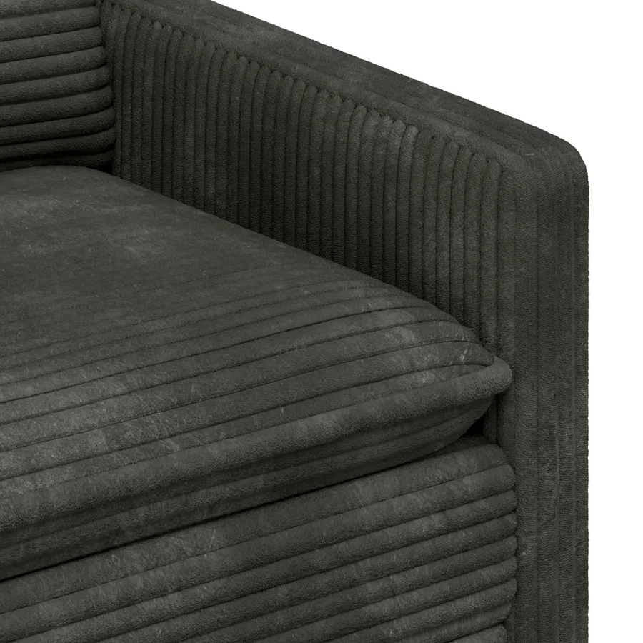 Canapé Anthracite 126 x 81 x 87,5 cm Polyester - 6
