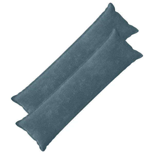 Housse de coussin 2 pcs HOUTEN Bleu 40 x 145 cm Tissu Chenille