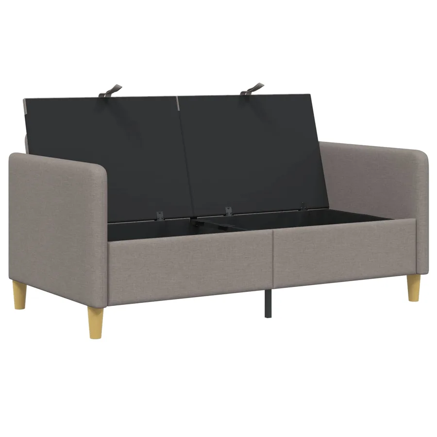 Sofa avec rangement Taupe 152 x 78 x 87 cm Polyester - 4