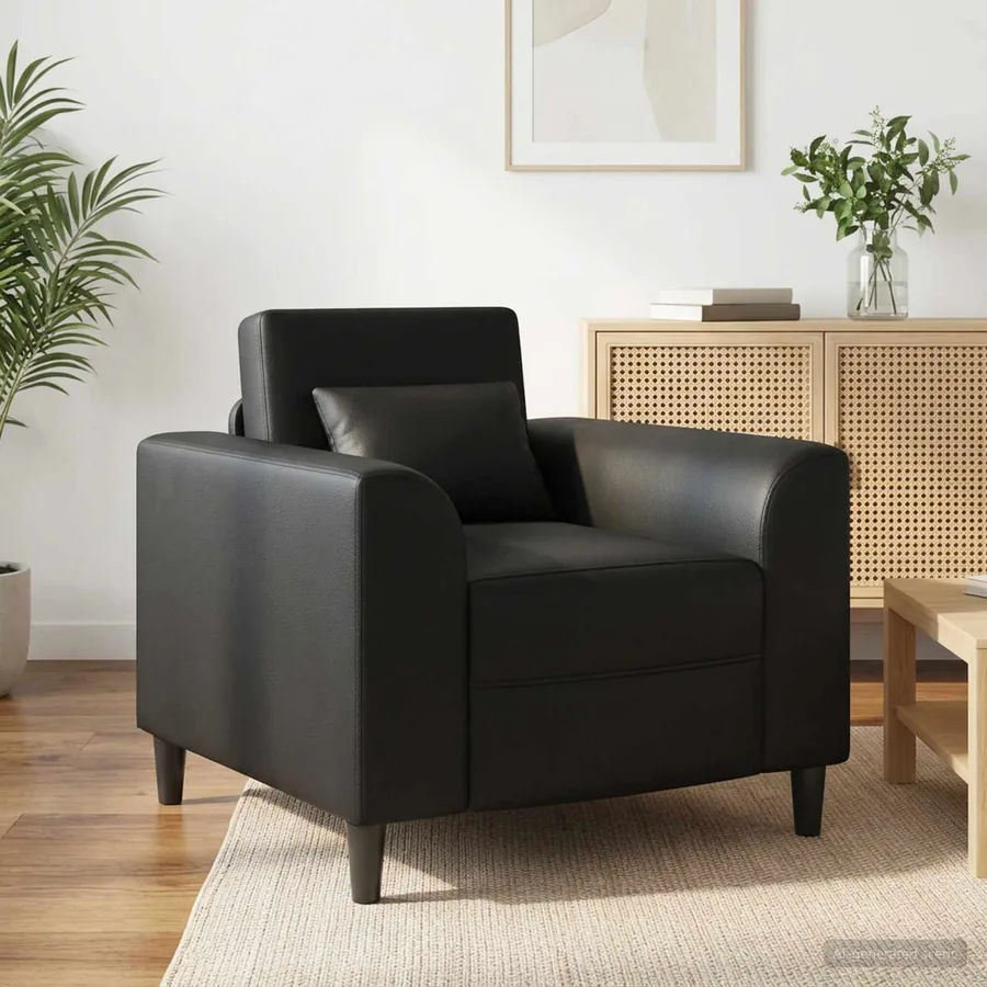 Fauteuil Noir Simili cuir