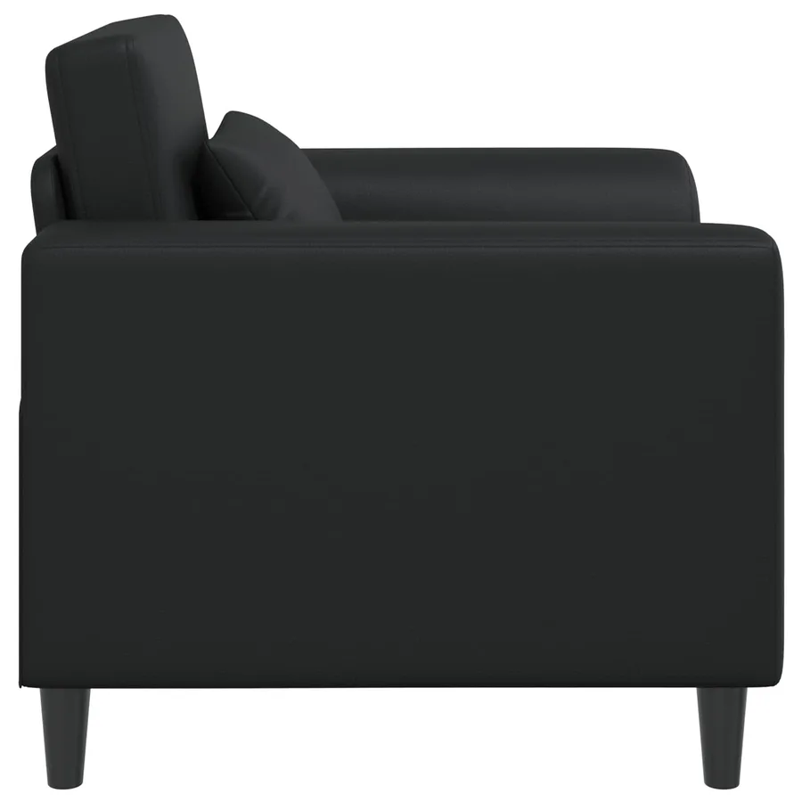 Fauteuil Noir Simili cuir - 4