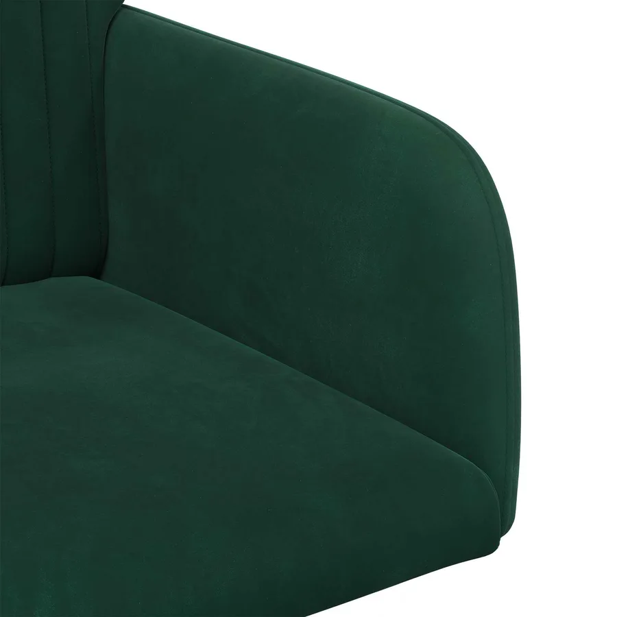 Chaises de salle à manger 2 pcs Velours Vert foncé - 6